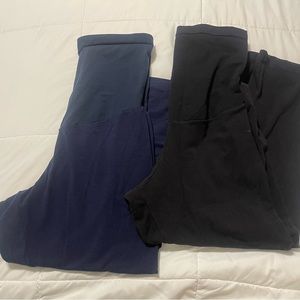 (2) Motherhood Maternity Leggings- Navy & Black- Size XL